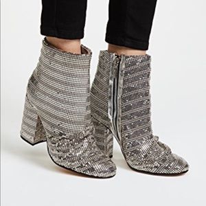 schutz silver boots